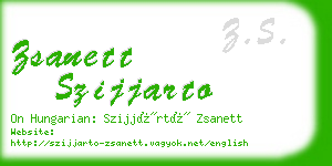 zsanett szijjarto business card